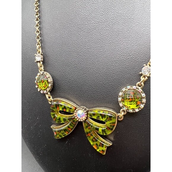 Betsey Johnson Bow Necklace - Picture 2 of 6